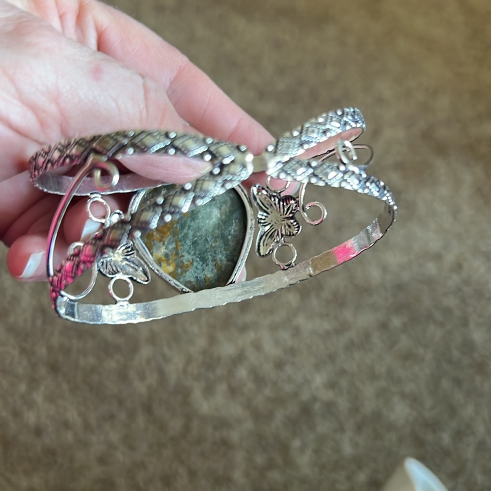 Ocean Jasper Gemstone Cuff - image 3